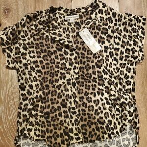 Leopard Print Women's Top